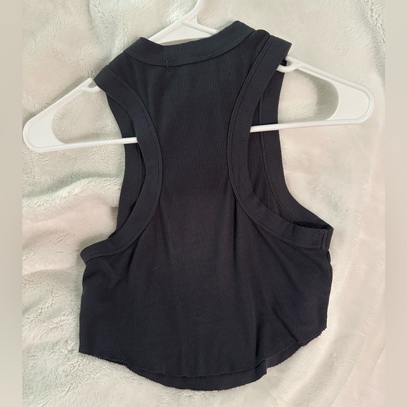 Joah Brown Body Tank in Vintage Navy Rib - Picture 4 of 6